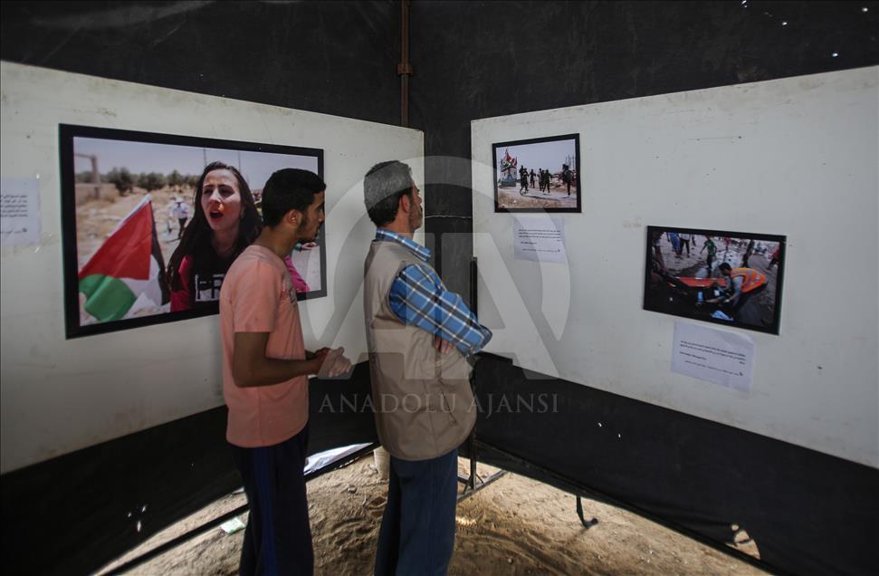Exhibition on Israeli violations against press members