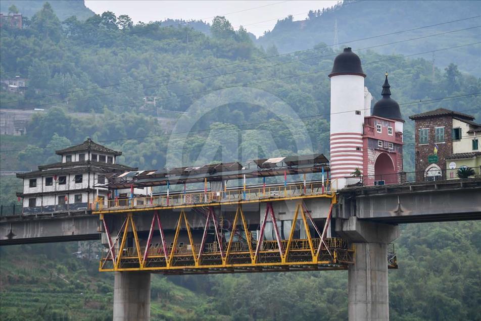 Un puente inusual en China