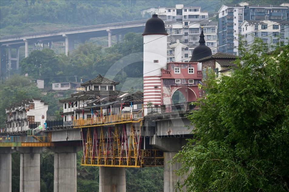 Un puente inusual en China
