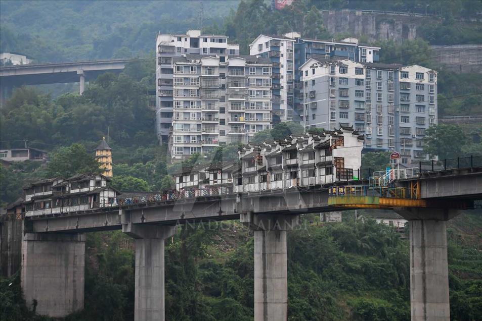 Un puente inusual en China