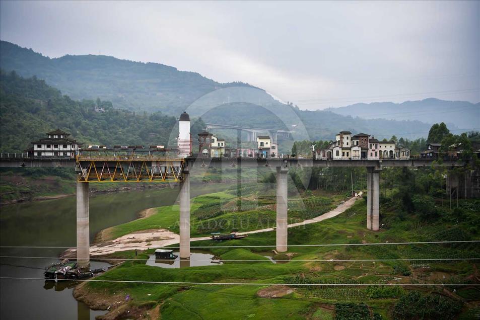 Un puente inusual en China