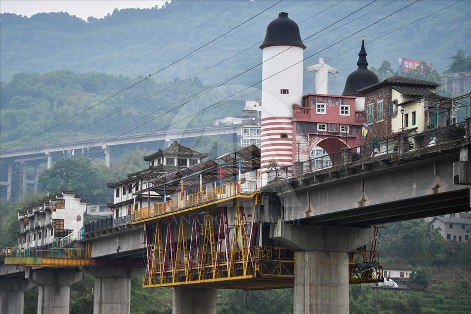 Un puente inusual en China