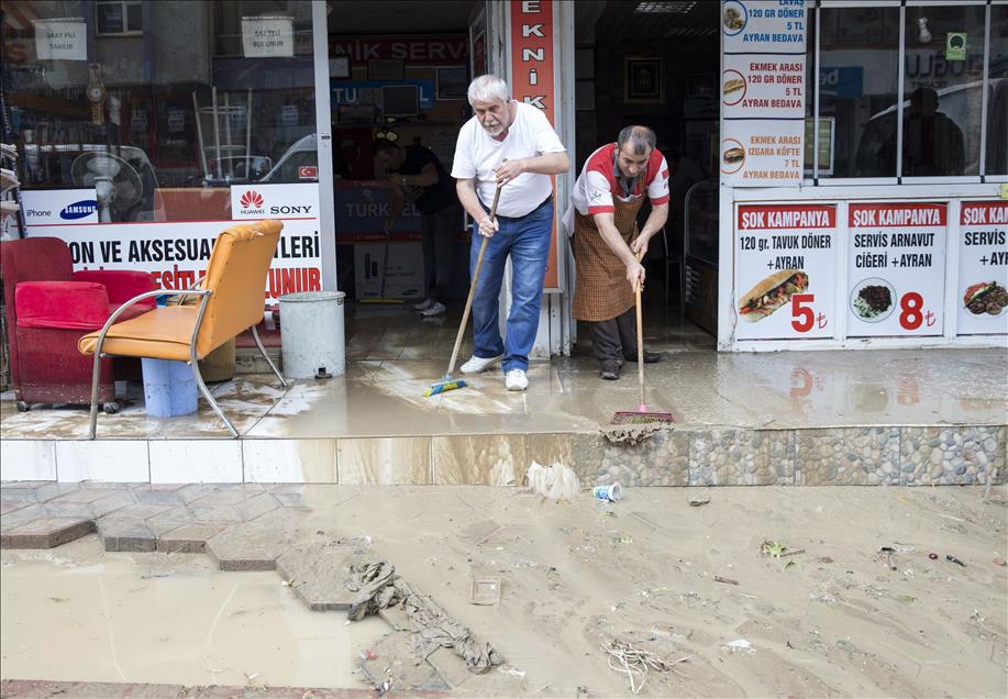 Heavy flood hit Ankara
