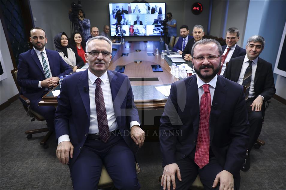 Maliye Bakanı Naci Ağbal, AA Editör Masası’nın konuğu oldu
