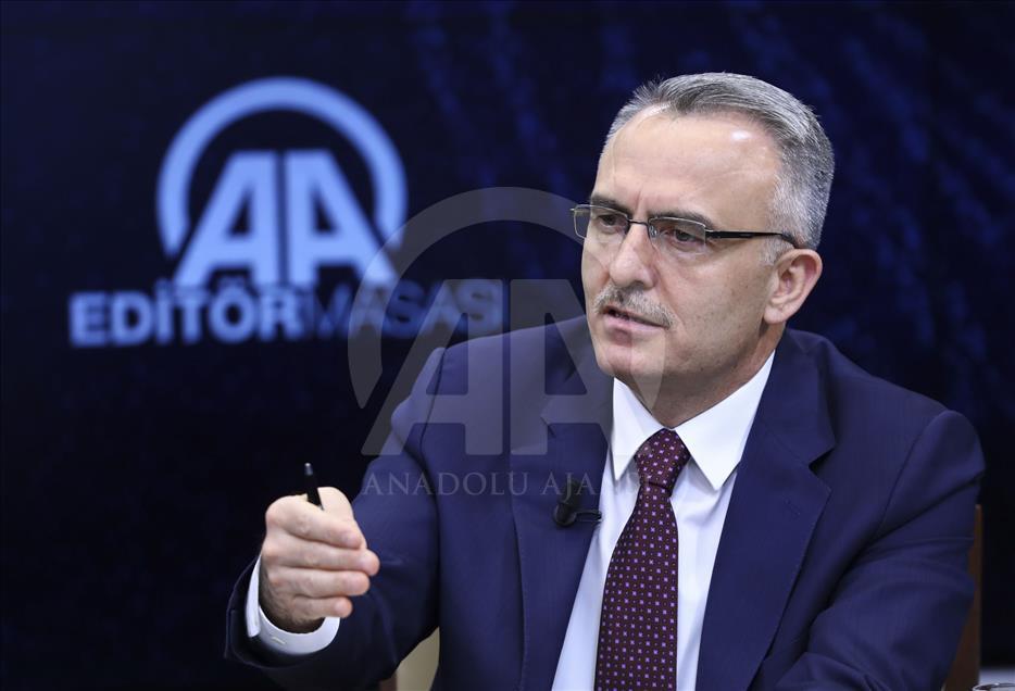 Maliye Bakanı Naci Ağbal, AA Editör Masası’nın konuğu oldu