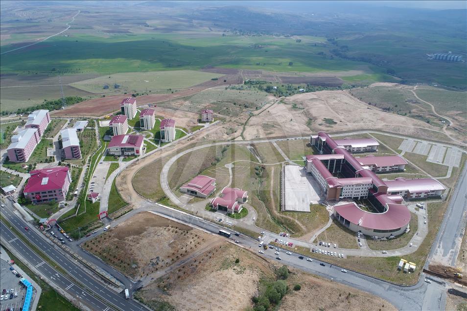 Yozgat'taki yatırımlar havadan görüntülendi