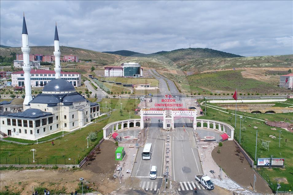 Yozgat'taki yatırımlar havadan görüntülendi
