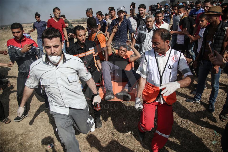 Gazze'deki Büyük Dönüş Yürüyüşü'nde yedinci cuma