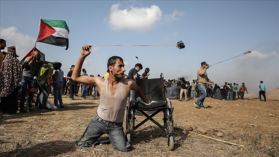 Protest at Gaza-Israel border 