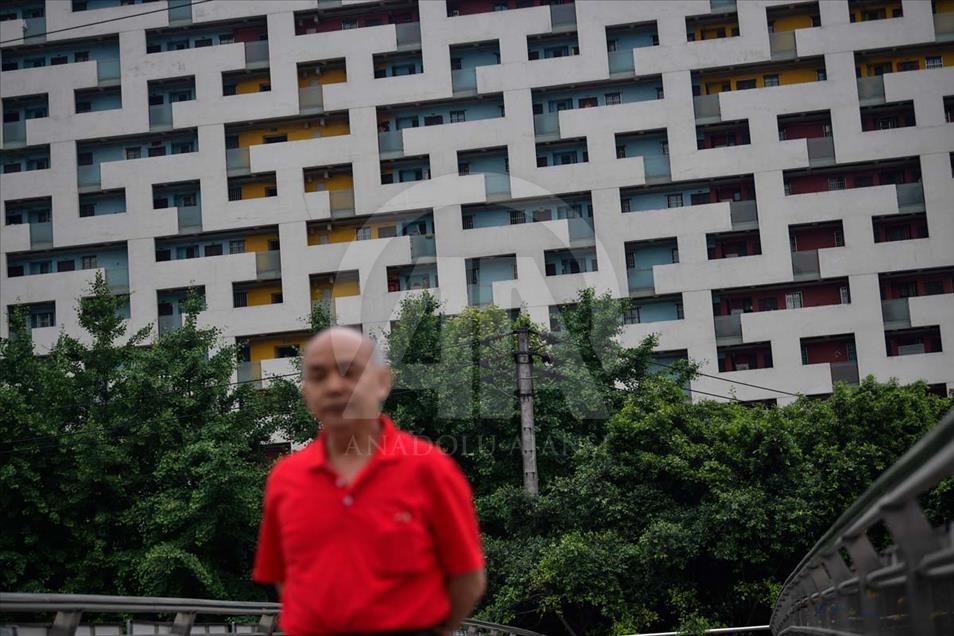 El edificio "8d Laberinto" en Chongqing, China