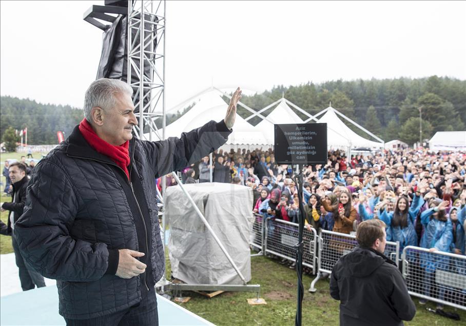 Başbakan Yıldırım Dumanlı Gençlik ve Doğa Festivali’ne katıldı