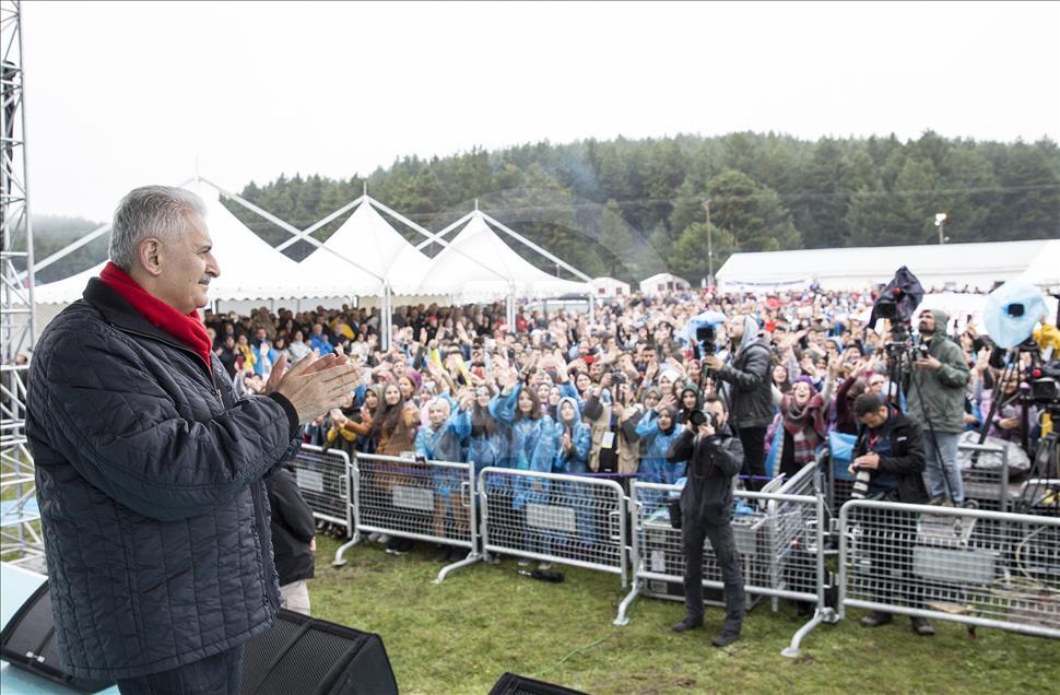 Başbakan Yıldırım Dumanlı Gençlik ve Doğa Festivali’ne katıldı