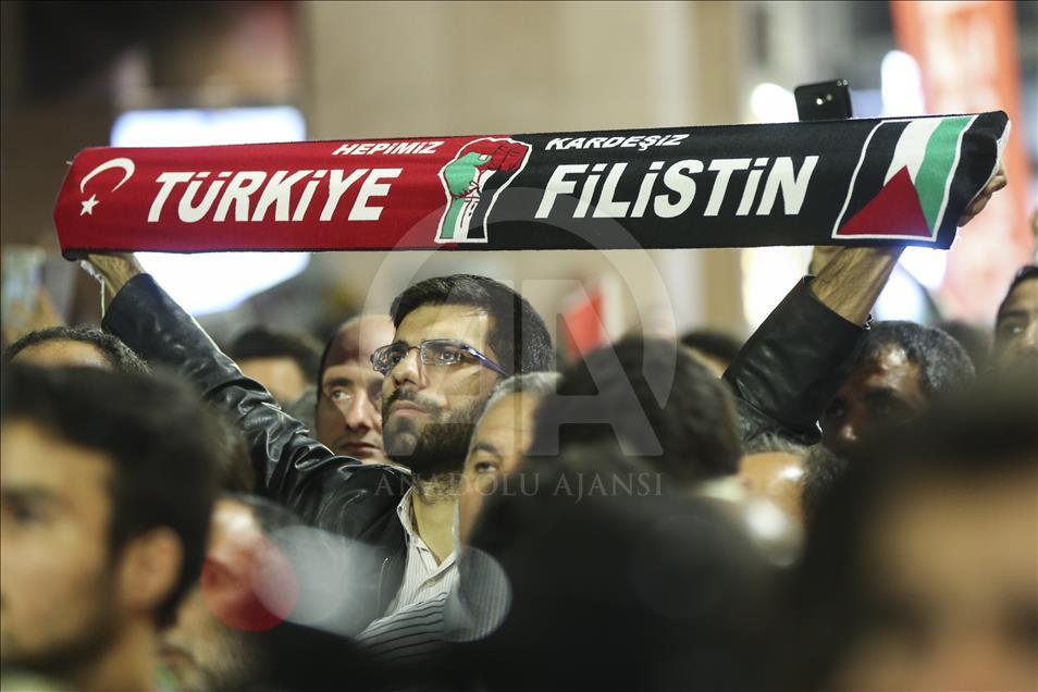 ABD'nin Tel Aviv Büyükelçiliğini Kudüs'e taşımasına tepki