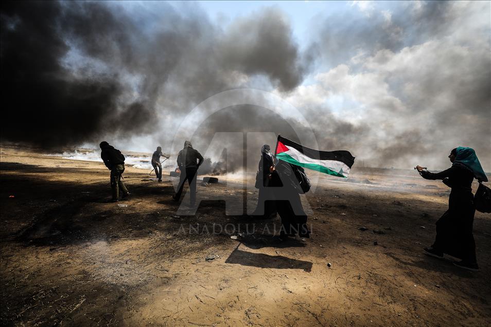 Gazze sınırında gösteriler

