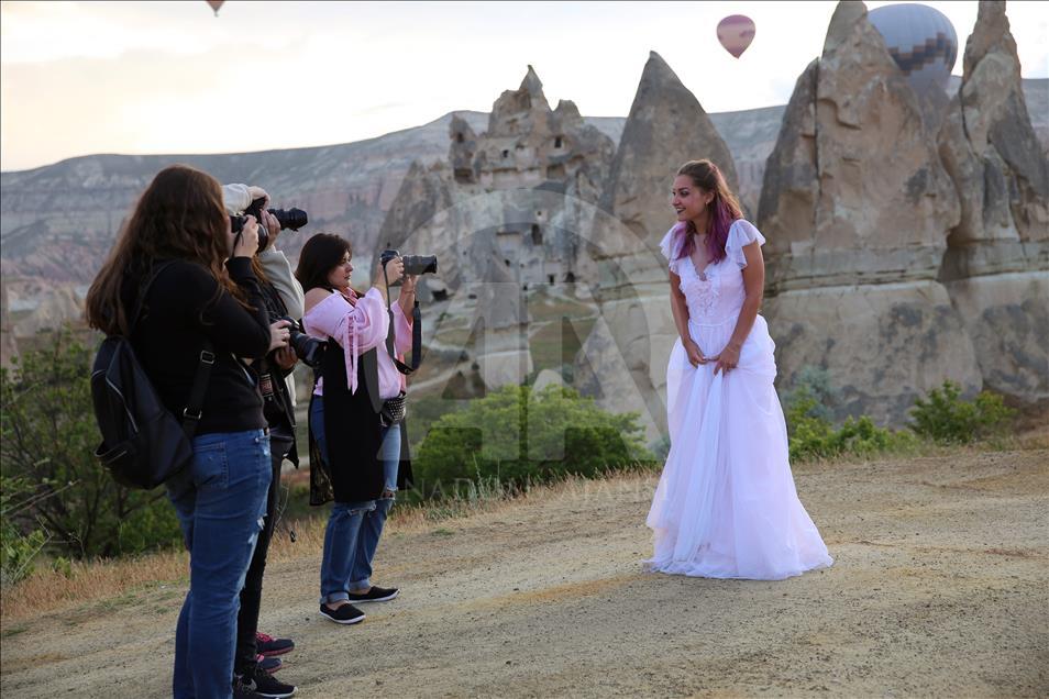 Yabancı çiftlerin düğün fotoğrafında gözde mekanı: "Kapadokya"