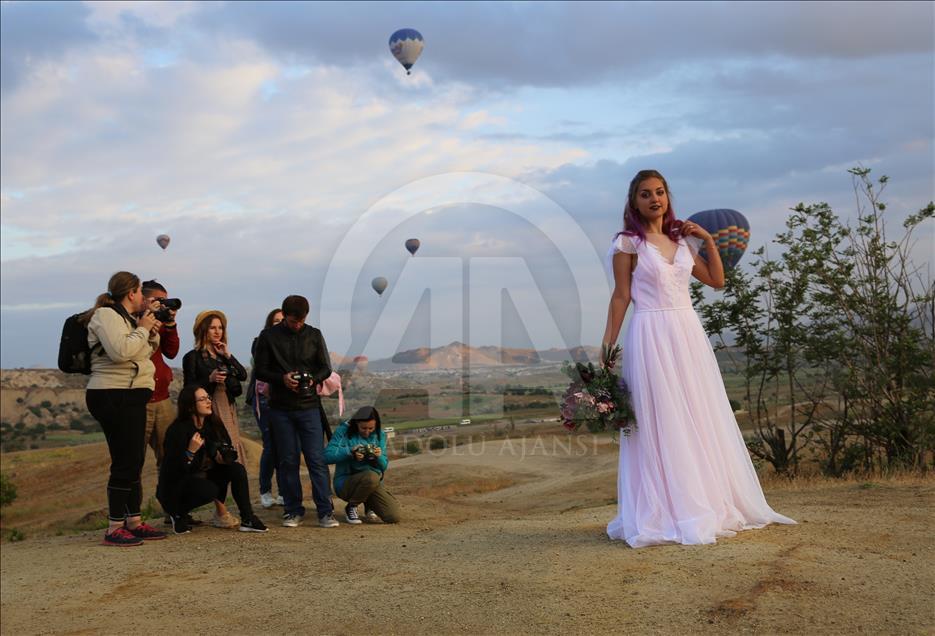 Yabancı çiftlerin düğün fotoğrafında gözde mekanı: "Kapadokya"