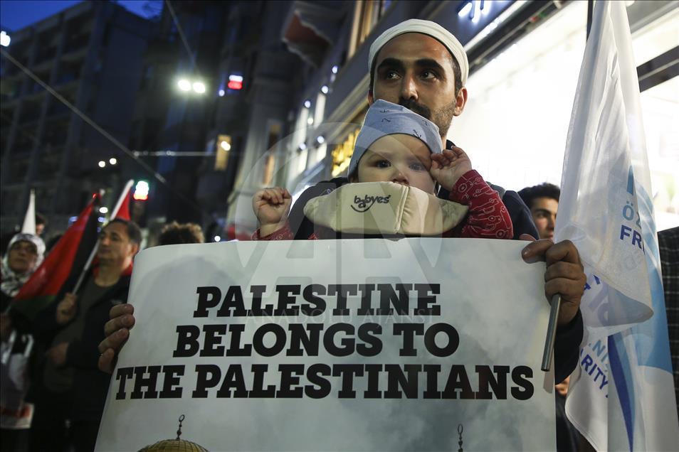 ABD'nin Tel Aviv Büyükelçiliğini Kudüs'e taşımasına tepki