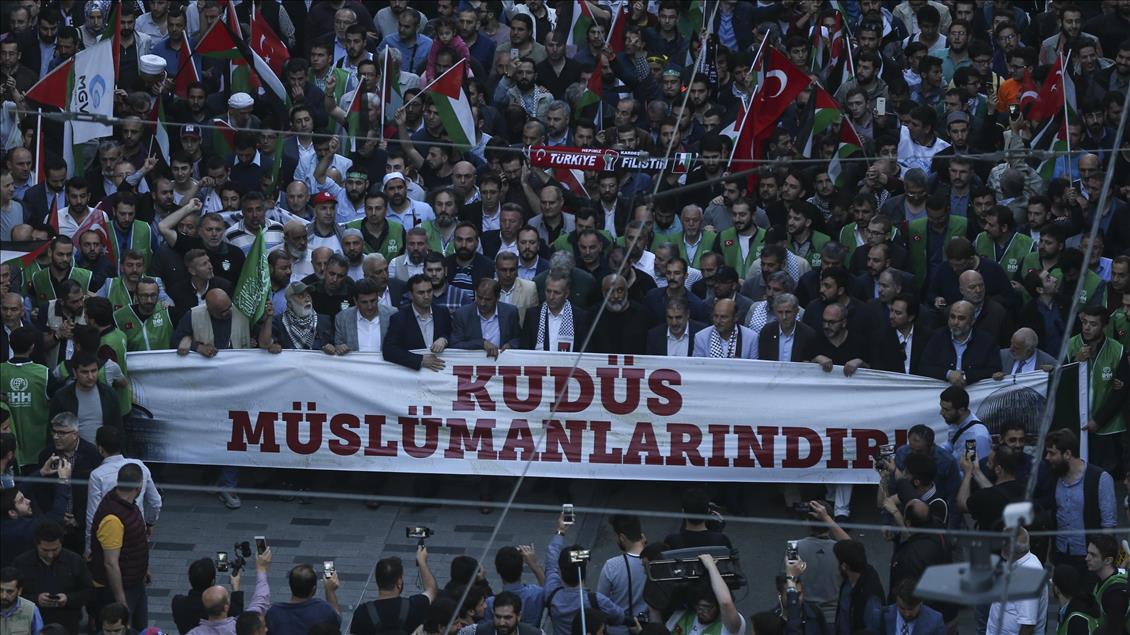 ABD'nin Tel Aviv Büyükelçiliğini Kudüs'e taşımasına tepki