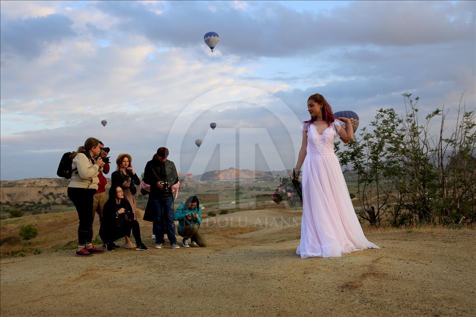 Yabancı çiftlerin düğün fotoğrafında gözde mekanı: "Kapadokya"