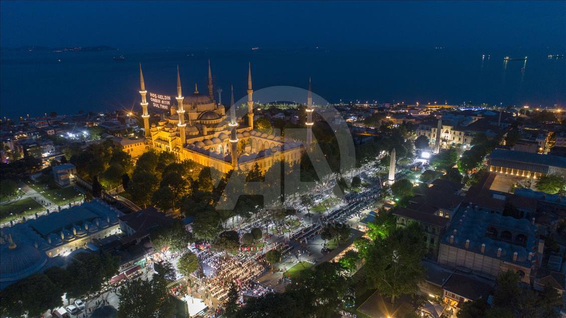 Iftar dinner at the Sultanahmet Square in Istanbul