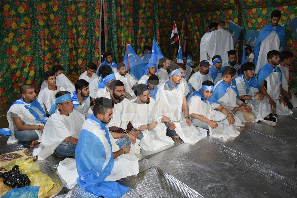 Iraqi Turkmens stage hunger strike in Kirkuk