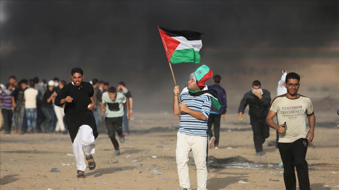 Protest at Gaza-Israel border 