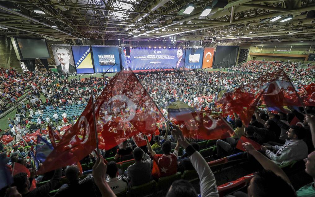 Saraybosna'daki büyük buluşma için binler Erdoğan'ı bekliyor