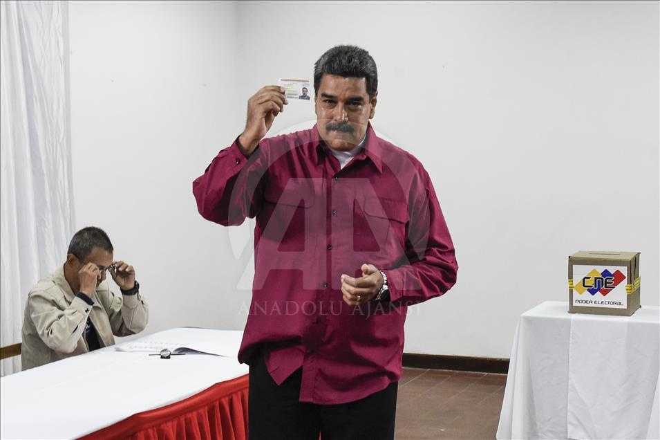 مادورو يفوز بولاية رئاسية ثانية في فنزويلا