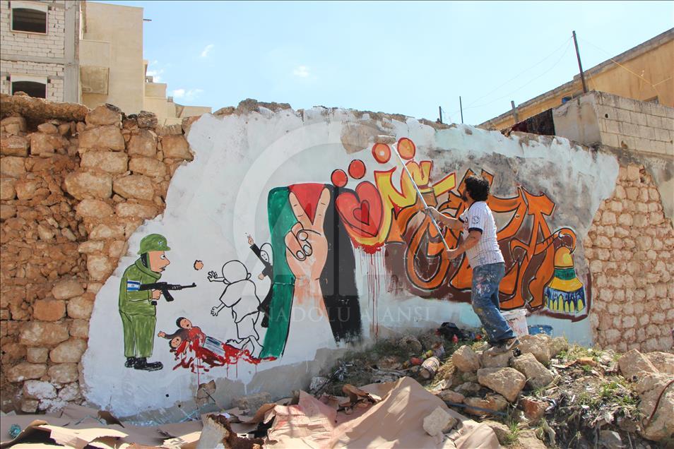 Syrian graffiti artist Aziz al Asmar