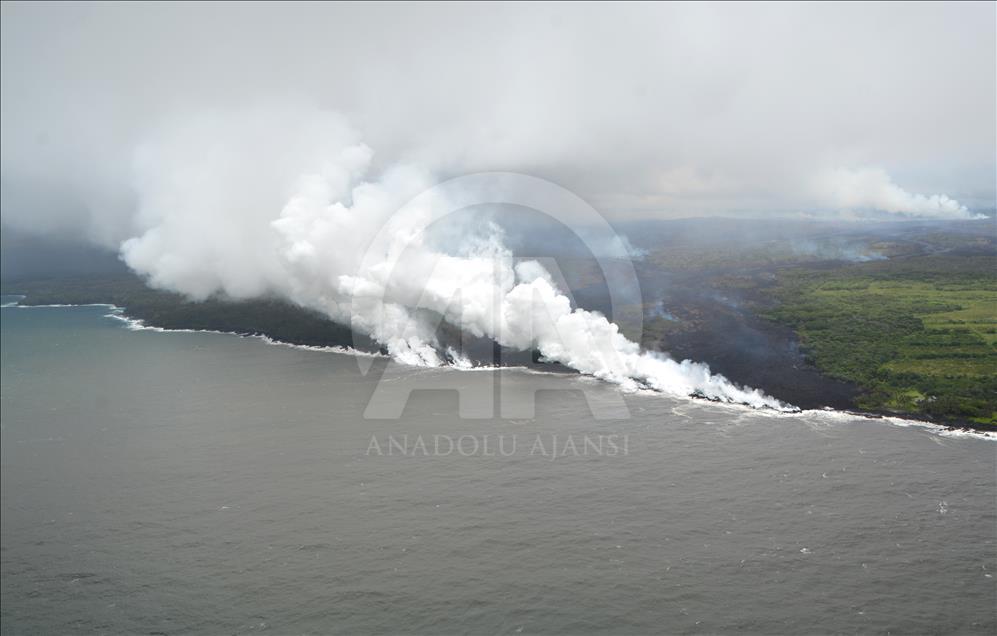 Semburan lava Gunung Api Kilauea, Hawaii