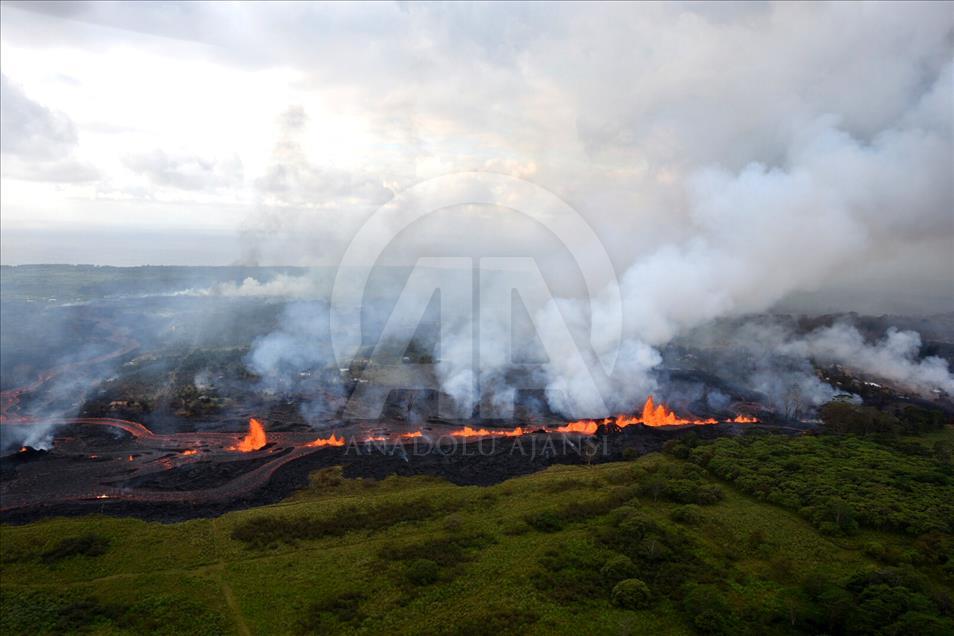 Semburan lava Gunung Api Kilauea, Hawaii