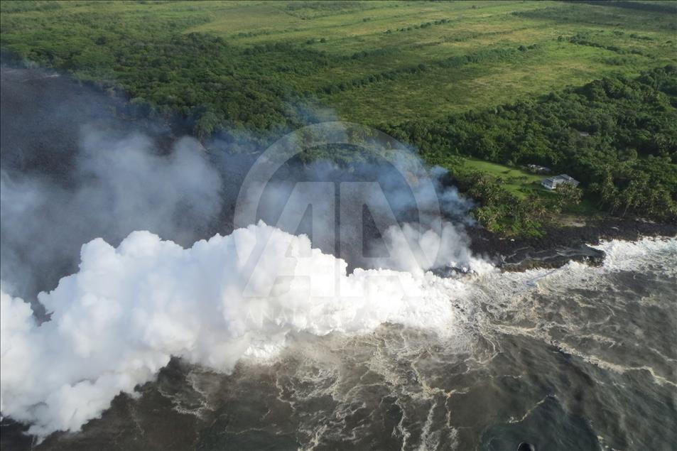 Semburan lava Gunung Api Kilauea, Hawaii