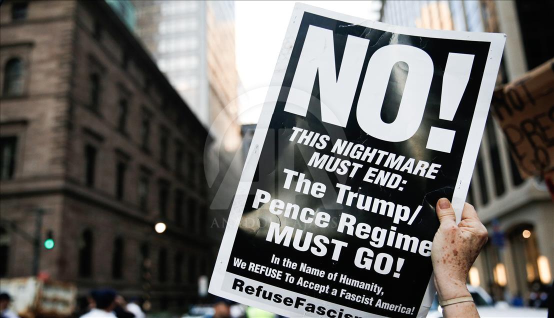 New York'ta Trump karşıtı gösteri