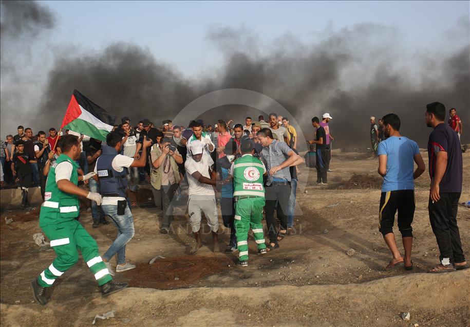 نهمین جمعه در راهپیمایی «بازگشت بزرگ» در نوار غزه