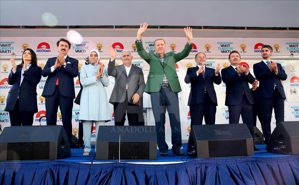 AK Parti'nin Erzurum mitingi