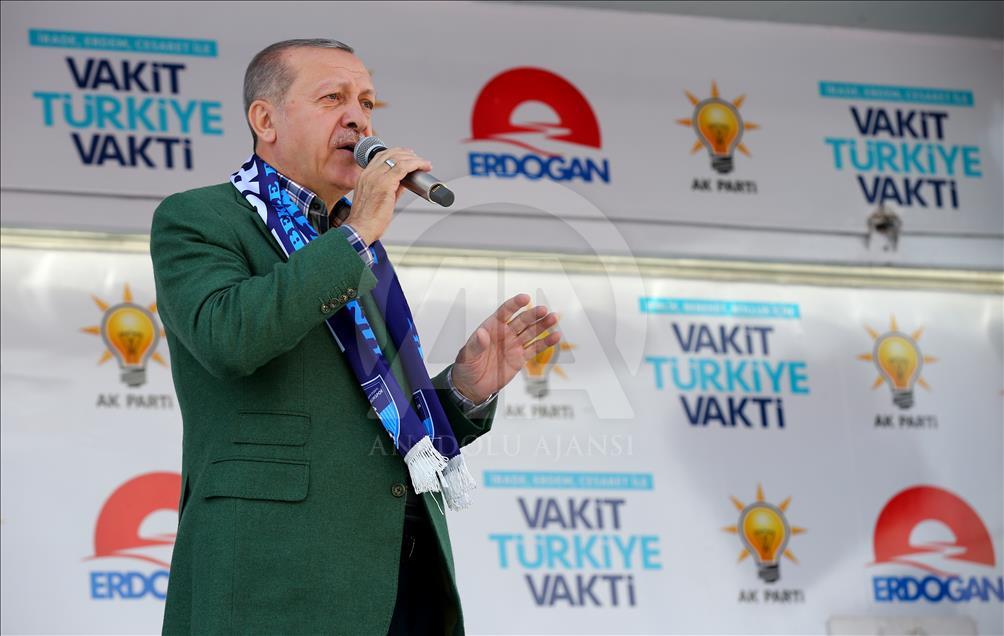 Cumhurbaşkanı Erdoğan, Erzurum'da