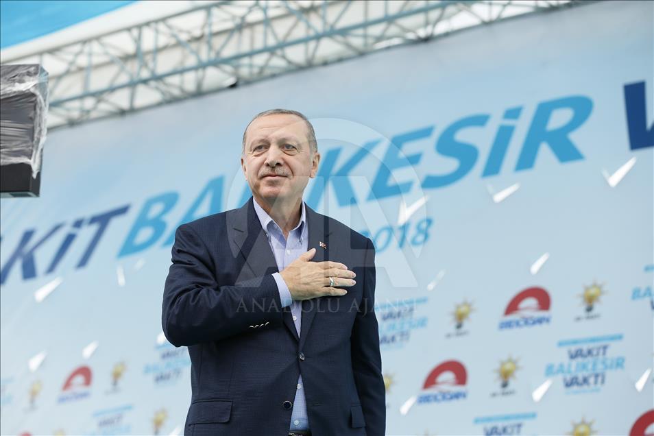 Cumhurbaşkanı ve AK Parti Genel Başkanı Erdoğan, Balıkesir'de