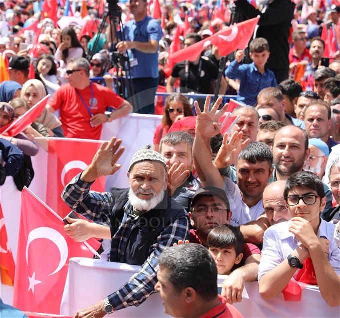 Cumhurbaşkanı Erdoğan ve Başbakan Yıldırım Isparta'da
