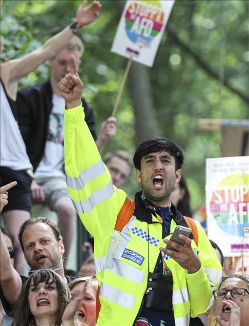 Pawai Anti imigran dan Anti-Islam, di Berlin
