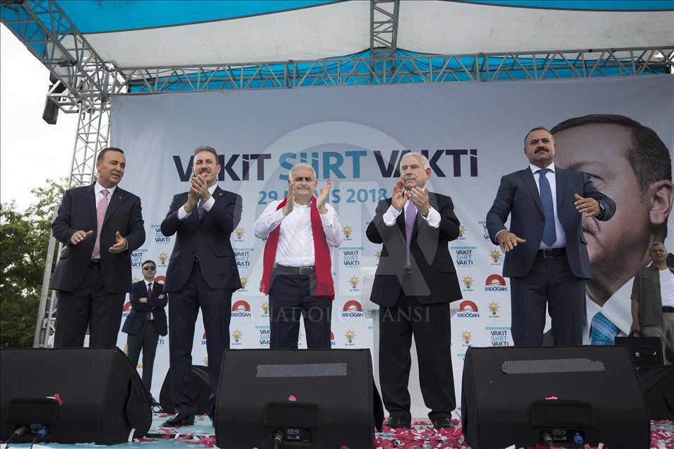 AK Parti Genel Başkanvekili ve Başbakan Binali Yıldırım, Siirt’te