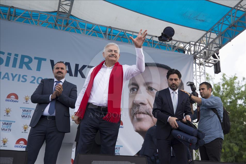 AK Parti Genel Başkanvekili ve Başbakan Binali Yıldırım, Siirt’te