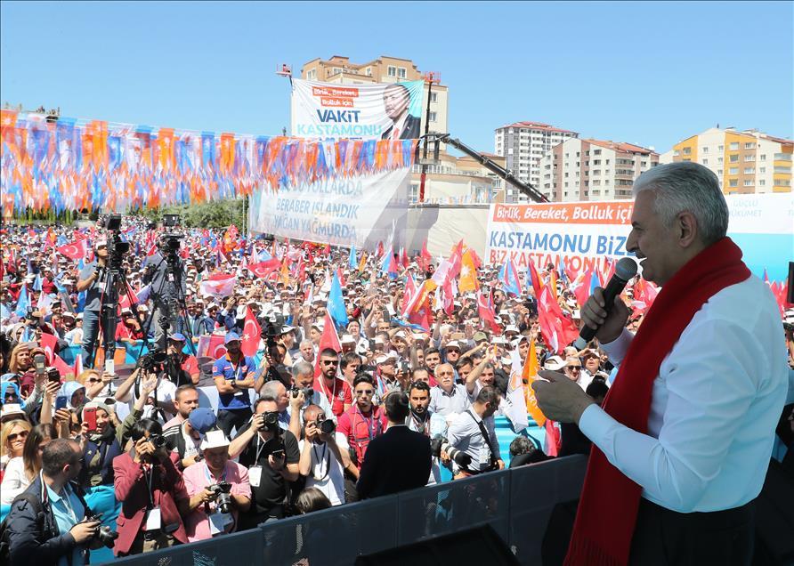 Başbakan Binali Yıldırım Kastamonu'da