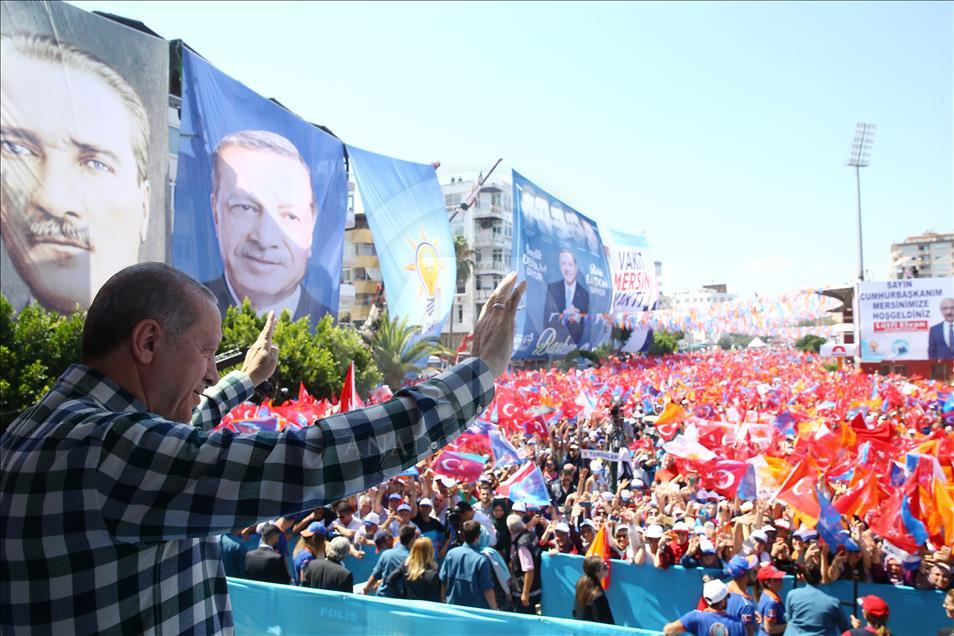 Cumhurbaşkanı Erdoğan, Mersin ve Tarsus'taki mitingde konuştu