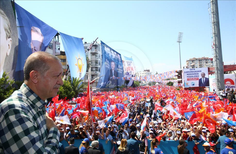 Cumhurbaşkanı Erdoğan, Mersin ve Tarsus'taki mitingde konuştu