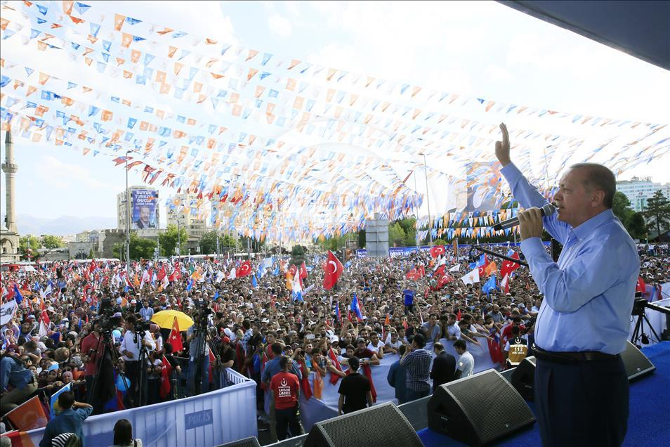 AK Parti'nin Kayseri mitingi