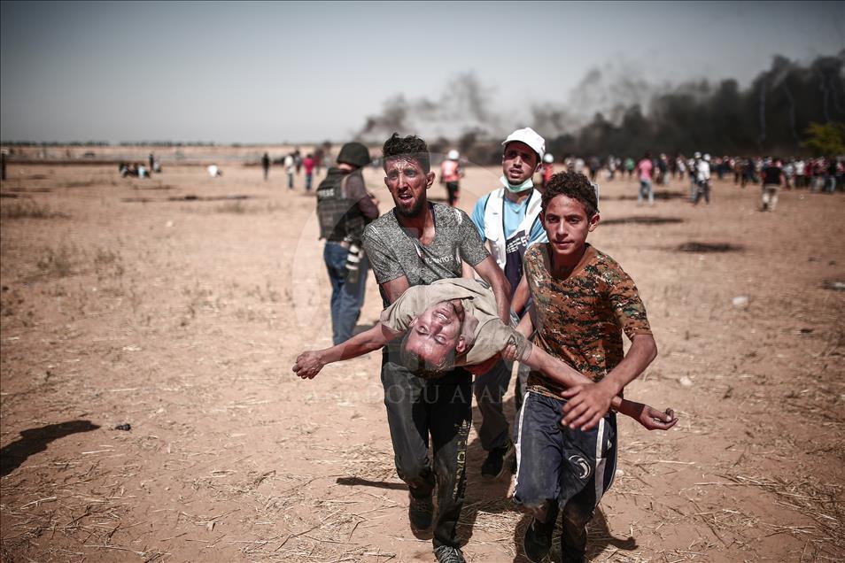 Gaza : 386 Palestiniens blessés par l’armée israélienne (Lead)

