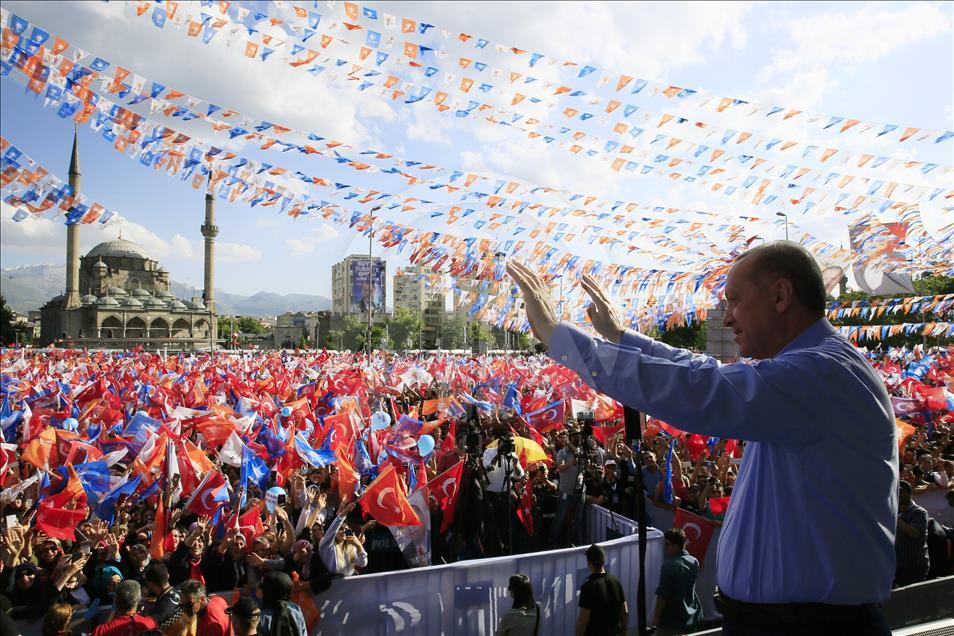 AK Parti'nin Kayseri mitingi
