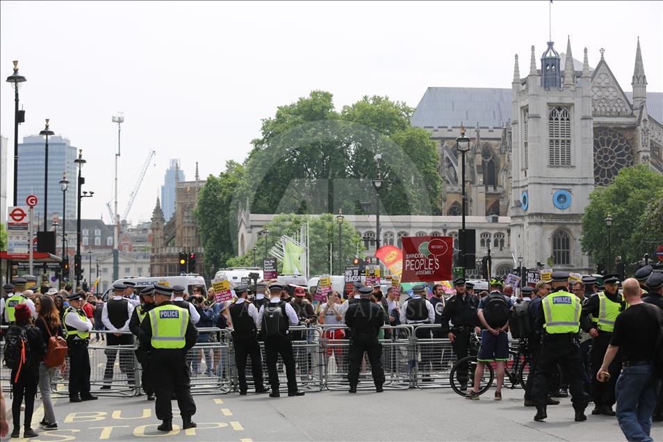 Londra'da aşırı sağcı gösteri
