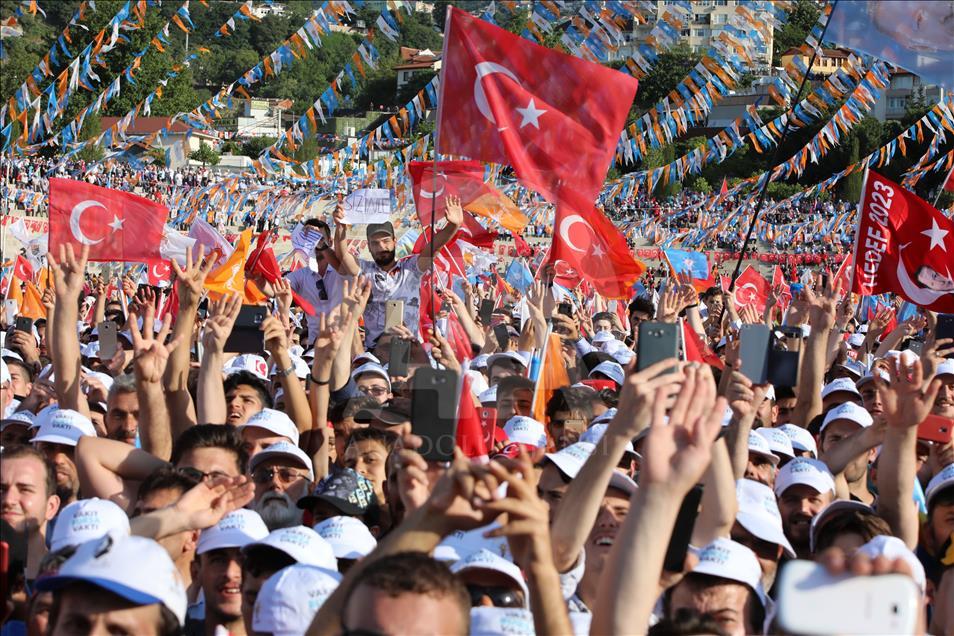 AK Parti'nin Bursa mitingi