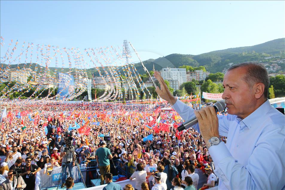 AK Parti'nin Bursa mitingi
